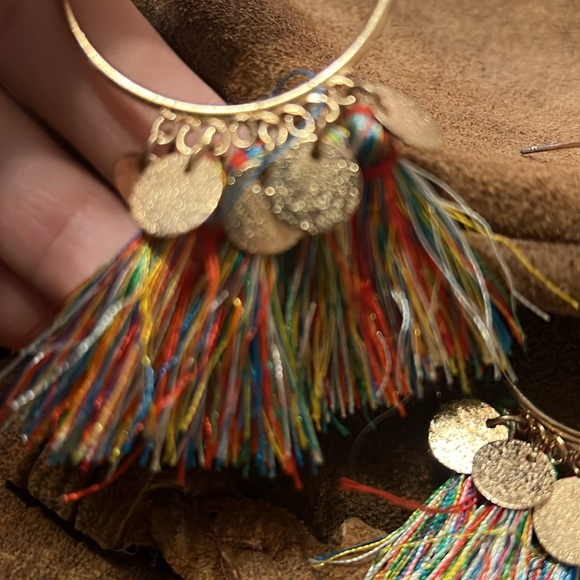 Colorful boho earrings - Picture 2 of 3